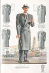 Model No. 741. Smart double-breasted topcoat.