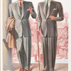 Model No. 903. Two button notch lapel style for young men; Model No. 904. Two button peaked lapel style for young men.