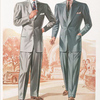Model No. 905. Three button drape or lounge style; Model No. 906. Two button drape or lounge style; Piped lower pockets.