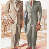 Model No. 909. Two button notch lapel university style; Model No. 910. Three button notch lapel university style.