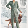 Model No. 911. Three button sports style with three patch pockets, sport back with inverted pleat, half belt and pinch pleats; Model No. 912. Two button notch lapel sports style; Model No. 913. Four button notch lapel sports style.