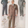 Model No. 137. Young men's stout two-button style; Model No. 138. Conservative stout two-button style; Model No. 138. Conservative stout three-button style.