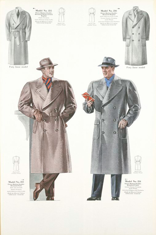 Model No. 233. Three-button double-breasted style; Model No. 234. Three ...