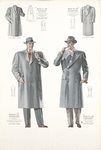 Model No. 237. Three-button single-breasted box model; Model No. 238. Three-button double-breasted model; Model No. 239. Three-button "pivot sleeve" topcoat; Model No. 240. Three-button double-breasted box model.