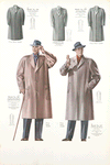 Model No. 246. Swagger three-button single-breasted raglan; Model No. 247. Authentic bal-raglan; Model No. 248. Popular bal-raglan; Model No. 249. Chesterfield style; Model No. 250. Fly front model with "swing" collar.