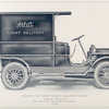 Atlas 20 h. p. light weight delivery wagon; Capacity 1,200 pounds; The car that "delivers the goods"; $ 1,900.