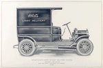 Atlas 20 h. p. light weight delivery wagon; Capacity 1,200 pounds; The car that "delivers the goods"; $ 1,900.