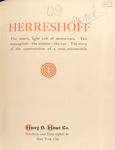 Herreshoff; Harry S. Houpt Co., New York City [Title page].