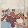 People riding in Franklin automobiles.