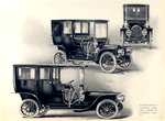 Franklin Model D Landaulet, upper views; Model H limousine, lower view.