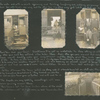 Diary entries: September 14, 1918 Souilly, France cont.; photographs depicing nurses posing in front of troop train, nurse posing in front of a dugout