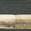 Diary entries : September 19, 1918 cont.; photographs depicting hole trenches, barbed wire, and shell holes filled with water (France)