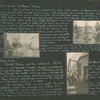 [Diary entries :] October 14, 1918 La Veuve, France; October 18, 1918; photographs depicting nurses eating outdoors, street scene in Chalons with children, and nurses and soliders drinking outside of a French bar