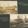 Outside Rheims. Machine gun emplacements in middle distance; Some emplacments. Note how camouflage hides them, showing only one