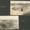 Shell hole; trench