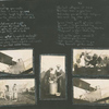 The A.E.F. in Flanders [(Poem) cont.;] [Photographs depicting nurses in an airplane, nurses washing laundry]