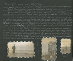 [Diary entries :] December 8, 1918 Dunkirk, France. Malo Le Bains; [photographs depicting nurse on the beach at Malo Le Bains, a hotel, soldiers with a mine washed ashore]