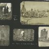 Photographs depicting nurse and Lieutenant at the ruins of Cloth Hall in Ypres, Belgium