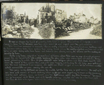 Diary entries : January 14, 1919 cont.; [photographs depicting an American Lieutenant visiting the ruins at Ypres, Belgium]