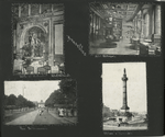 Bruselles; Salle de Restaurant, Hotel Metropole; Hotel Metropole; Rue DeTervueren; statues, promenade