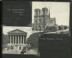 The cathedral, church of the Notre Dame, Paris; The Magdalen church