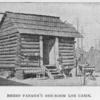 Negro farmer's one-room log cabin
