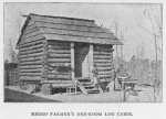 Negro farmer's one-room log cabin