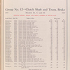 Group No. 12 - Clutch shaft and trans. brake; Models D, G and H [Parts price list].