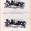 Type D Runabout $ 2850; Four cylinders, 28 horse-power; Type H Runabout $ 4000; Six cylinders, 42 horse-power.