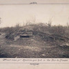 Front view of machine gun nest in the Bois de Chaume.