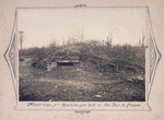Front view of machine gun nest in the Bois de Chaume.