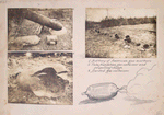 Battery of American gas mortars ; Tube, foundation, gas container and propelling charge ; Bursted gas container.