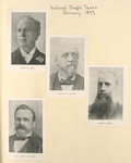 National single taxes, January 1899; [Portraits of] James H. Barry; William M. Hinton; Joseph Leggett; Hon. James G, Maguire.