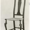 Flemish chair, transitional type.