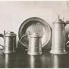 Communion service in pewter, about 1685.
