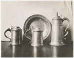 Communion service in pewter, about 1685.