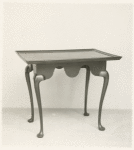 Cabriole-legged table.
