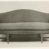 An early upholstered sofa.