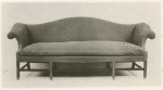 An early upholstered sofa.