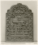 Cast iron fireback.