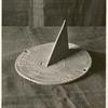 Sun-dial [i.e. sundial] of pewter, dated 1762.