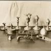 Colonial lighting utensils.
