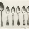 Pewter spoons.