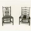 Chippendale type chairs.