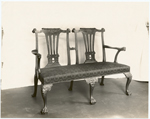 Double Chippendale chair .