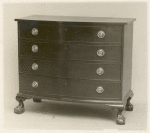 Serpentine chest of drawers.