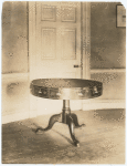 The table on which the Treaty of Ghent was ratified by President Madison, Feb. 17, 1815, the Octagon, Washington, D.C.