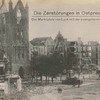 Die Zerstörungen in Ostpreussen : der Marktplatz von Lyck mit der evangelischen Kirche.
