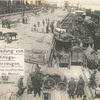 Verladung von Kriegsfahrzeugen, Munition und Pferden auf der Memel.