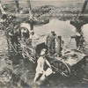 Vom östlichen Kriegsschauplatz. Grosse Reinigung der Gulaschkanone in einem kleinen Fluss.